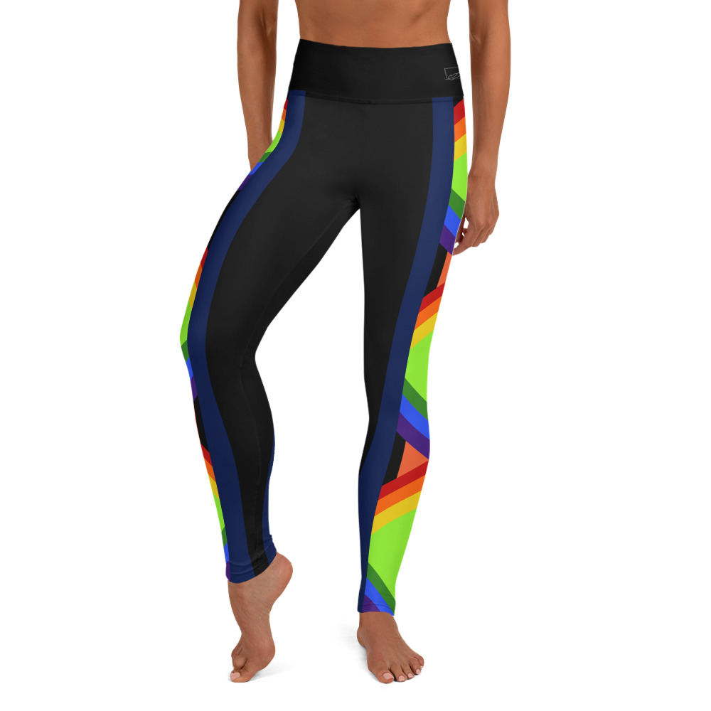 Pastel Rainbow Leggings : Beautiful #Yoga Pants - #Exercise