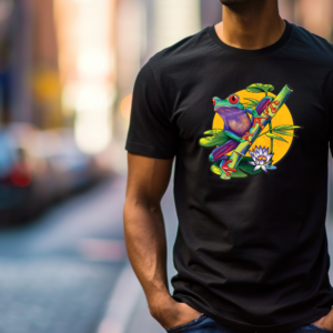Men's frog art t-shirt
